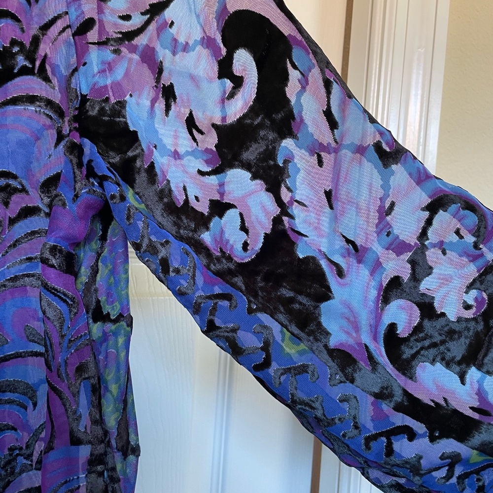 Soft Surroundings Vibrant Purple and Blue Tunic - Picture 4 of 5